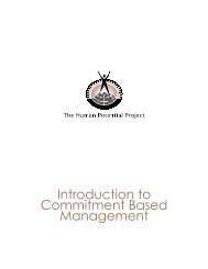 Introduction to Commitment Based Management - TrainingIndustry ...