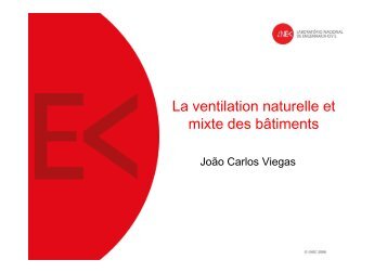 La ventilation naturelle et mixte des bÃ¢timents