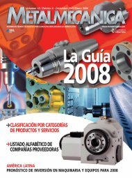 Edición 1 / Volumen 15 - Febrero-Marzo 2010 - Metalmecánica