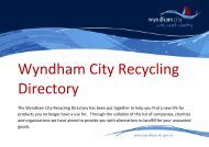 Wyndham City Recycling Directory - Recycling Near You