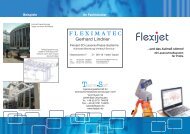 Flyer Flexijet - Architektur-Vermessung