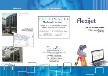 Flyer Flexijet - Architektur-Vermessung