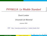 Modèle Standard - Université de Montréal