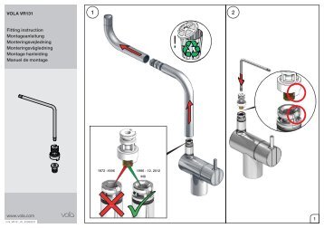 www.vola.com VOLA VR131 Fitting instruction Montageanleitung ...