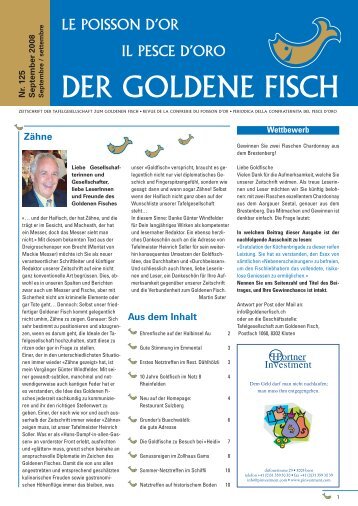 Zeitung Sept. 2008:Layout 1 - Tafelgesellschaft zum Goldenen Fisch