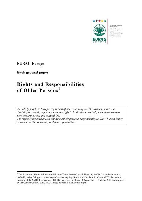 Rights and Responsibilities of Older Persons - AAGI-ID AssociaÃ§Ã£o ...