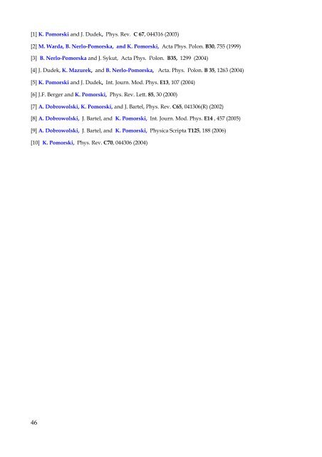 nuclear physics in poland 1996 â 2006