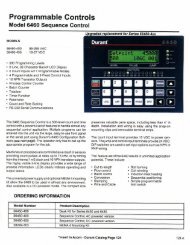 Durant® 6460 Sequence Control PDF - Acorn Industrial Products Co