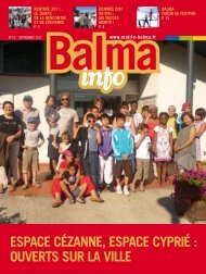 espace cÃ©zanne, espace cypRiÃ© : ouveRts suR la ... - Mairie de Balma