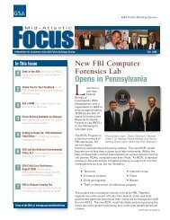 GSA Mid-Atlantic Region Fall 2006 Focus Newsletter - Regional ...