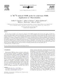 (2006) A 1H/19F minicoil NMR probe for solid-state NMR