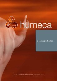 Brochure Humeca skin graft mesher and V-carriers