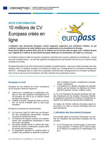 cv en ligne gratuit europass