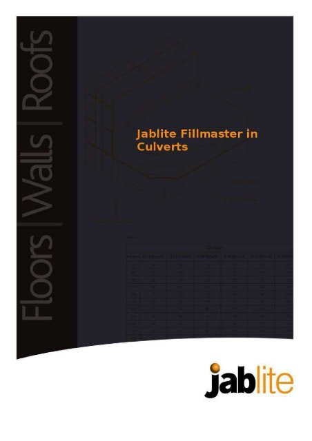 Jablite Fillmaster in Culverts