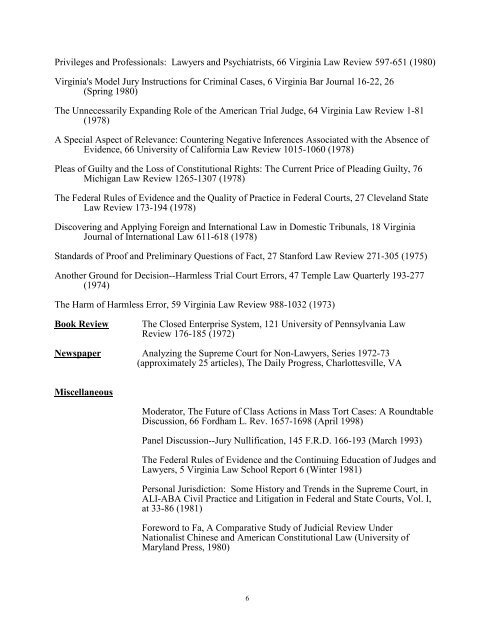 resume - George Washington University Law School