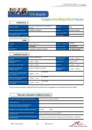 DRH â Fiche de poste 1/3 Mise Ã  jour le