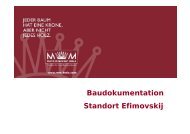 Baudokumentation Standort Efimovskij - MM Holz