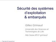 Sécurité des systèmes d'exploitation & embarqués - LIFL