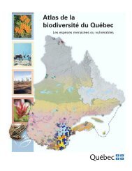 Atlas de la biodiversité du Québec : les espèces menacées ... - UQAC