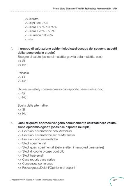 Primo Libro Bianco sull'Health Technology Assessment in ... - Ijph.it