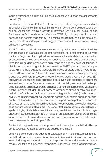 Primo Libro Bianco sull'Health Technology Assessment in ... - Ijph.it