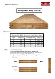 Brettsperrholz (BSP) - Elemente - MM Holz