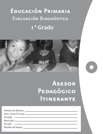 EvaluaciÃ³n diagnÃ³stica de 1Âº grado - conafe.edu.mx