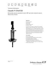 Cleanfit P CPA472D - å¾·å½Endress+Hauser(E+Hå¬å¸)