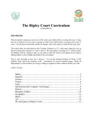 The Ripley Court Curriculum - Ripley Court Prep School