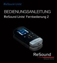 ReSound Unite Remote Control 2 - Bedienungsanleitung