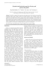 Chemical and functional properties of bovine and porcine skin gelatin