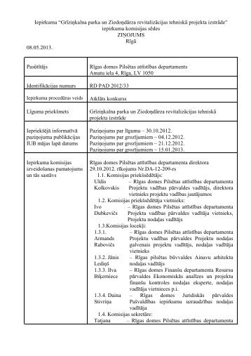 Iepirkuma âGrÄ«ziÄ¦kalna parka un ZiedoÄ¦dÄrza revitalizÄcijas ...