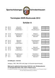 Terminplan NWR 2012 RR - SportschÃ¼tzengau Schrobenhausen