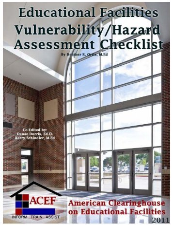 Educational Facilities Vulnerability/Hazard Assessment Checklist