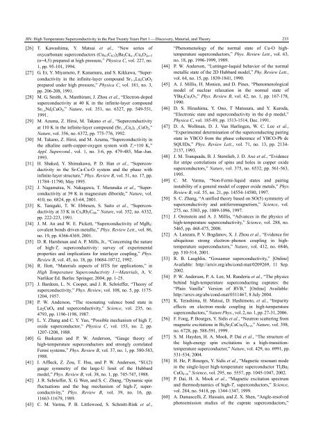 High Temperature Superconductivity in the Past Twenty Years Part 1 ...