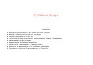 SymÃ©tries en physique - lpthe