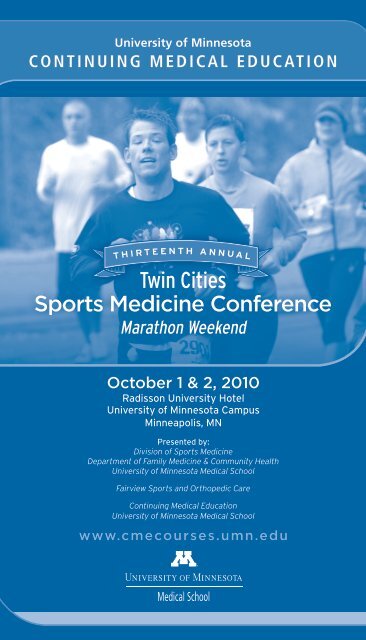 Twin Cities Sports Medicine - University of Minnesota Continuing ...