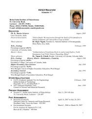 Dr. Abhijit Mazumder - Birbal Sahni Institute of Palaeobotany