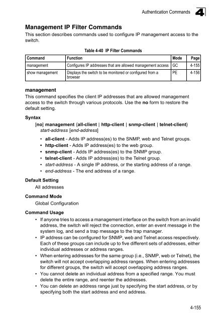 Management Guide - Kamery IP