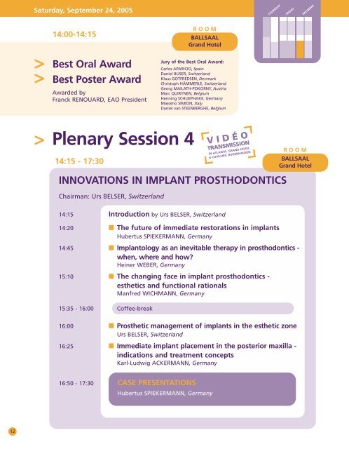 14th Annual Scientific Meeting - Colloquium