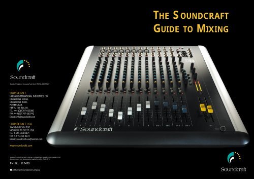 Soundcraft Guide to Mixing - Music