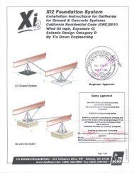 Xi2 Foundation System - Tie Down Engineering Restricted Web Sites