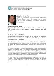 Sr. Felipe DE LA TORRE - International Centre for the Prevention of ...