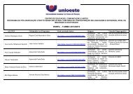PERFIL - TURMA 2013/2015 - Unioeste
