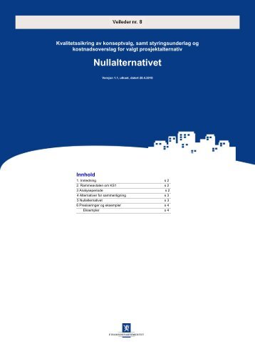 Veileder nr 8 Nullalternativet - Concept