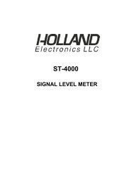 ST-4000 Manual - Holland Electronics