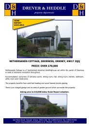 nethersands cottage, deerness, orkney, kw17 2qq ... - Drever & Heddle