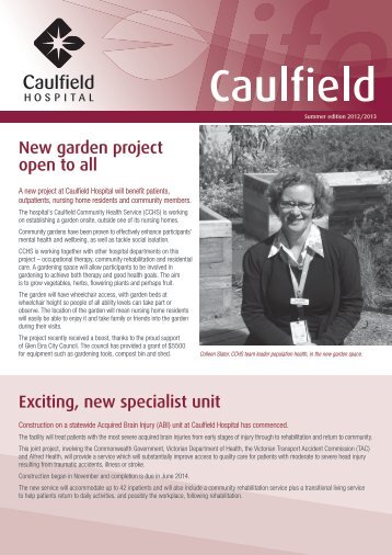 New garden project open to all Exciting, new specialist unit