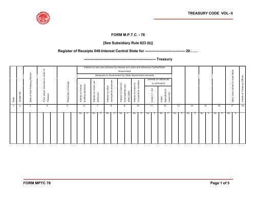 II FORM MPTC 78 Page 1 of 5 FORM MPTC - 78 - Mptreasury.org