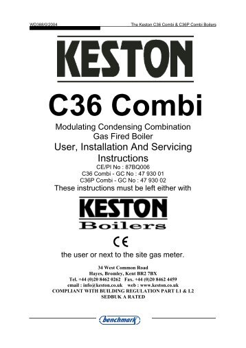 Keston C36 Combi - The Haywoods Group